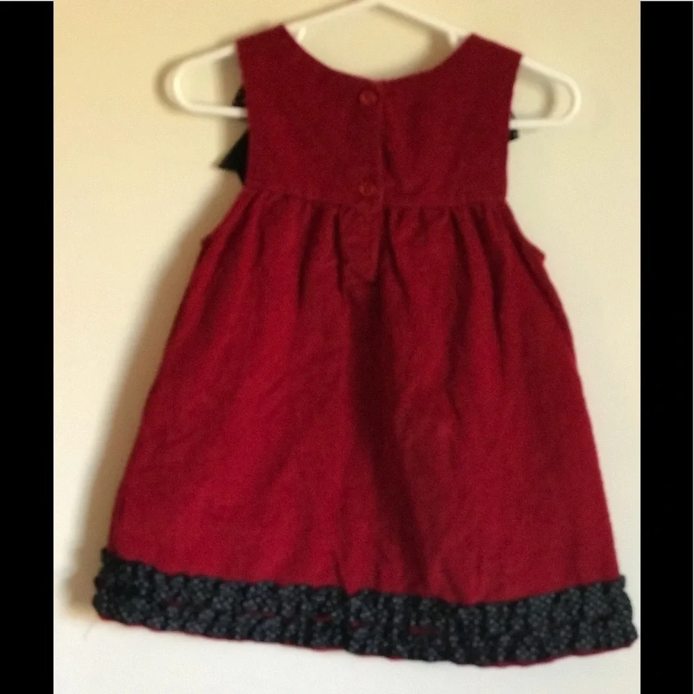 Rare 80’s Vintage Ladybug Appliqué Toddler Dress